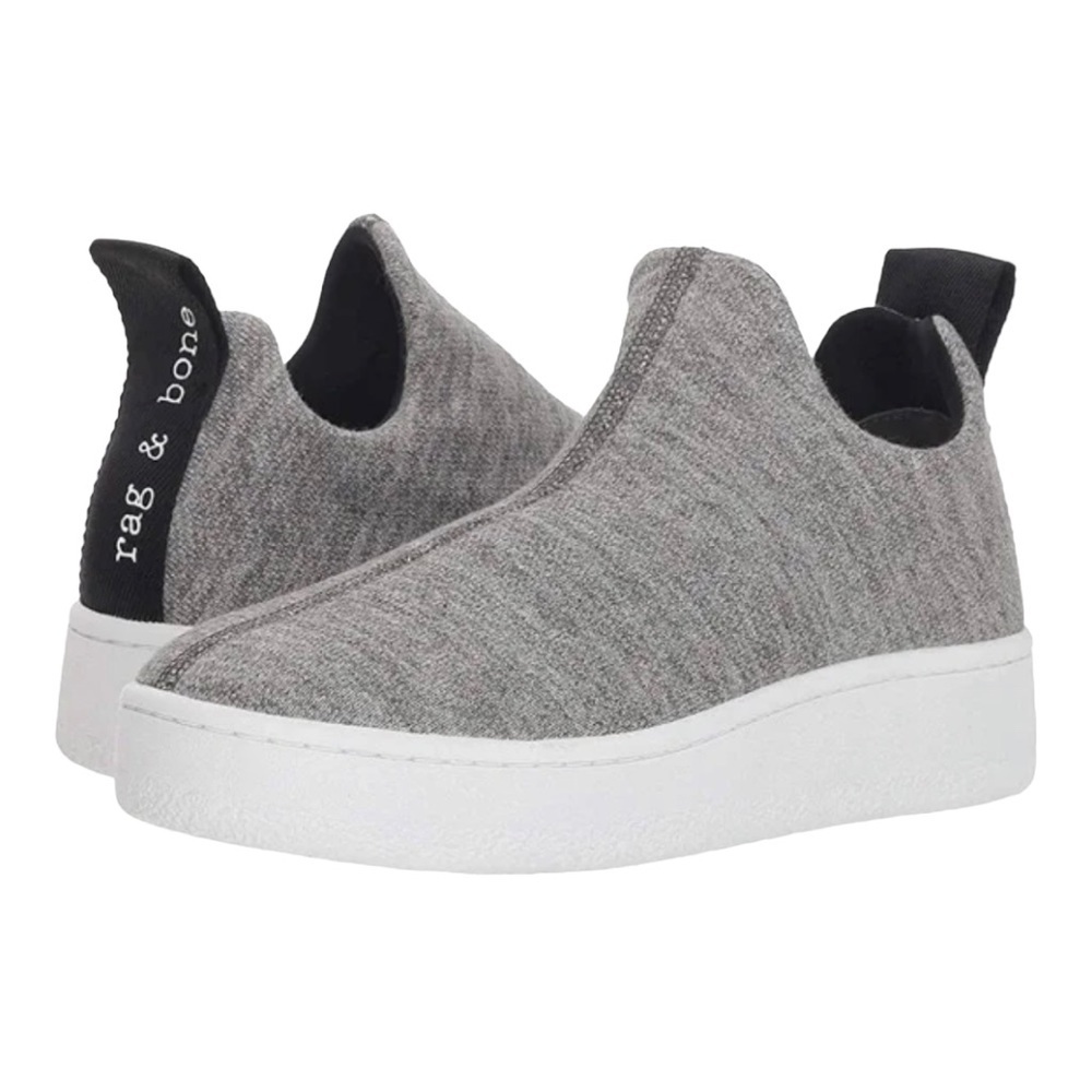 Rag & Bone Orion Grey Knit Platform Sneakers, Casual Athleisure sneakers Sz 10
